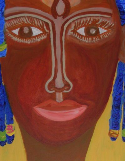 11-la Métisse – décembre 2008 – acrylique sur toile - 30*40 cm clin d’oeil de mon voyage en Afrique , rép. de Guinée